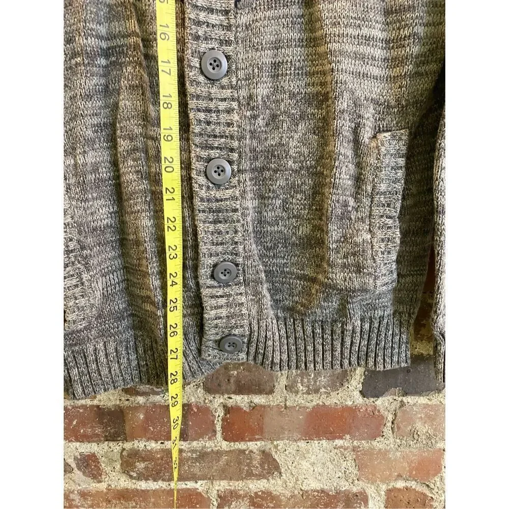 Citizen WOLF Shawl Neck Gray Cardigan Men’s Size Medium